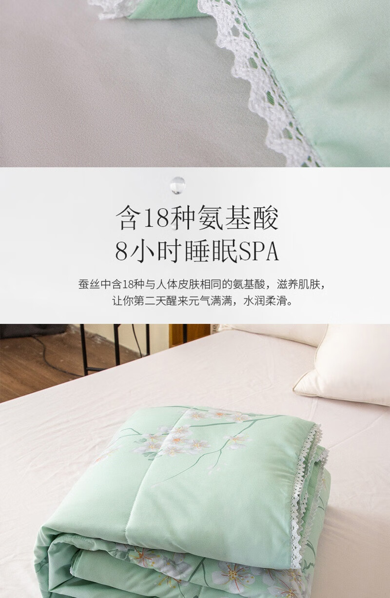 乔德家纺（JOES HOME）乔德清雅桑蚕丝夏被 150*200cm JDCSXB220309
