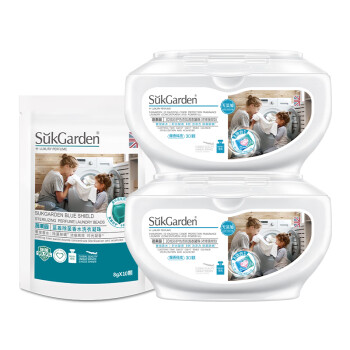 蔬果园（SUKGARDEN）30颗3D凝珠2+1（3D洗衣凝珠浓缩强效*2盒+蓝风铃洗衣凝珠1袋）