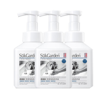 蔬果园（SUKGARDEN）茶香泡泡洗手液500ml*3瓶