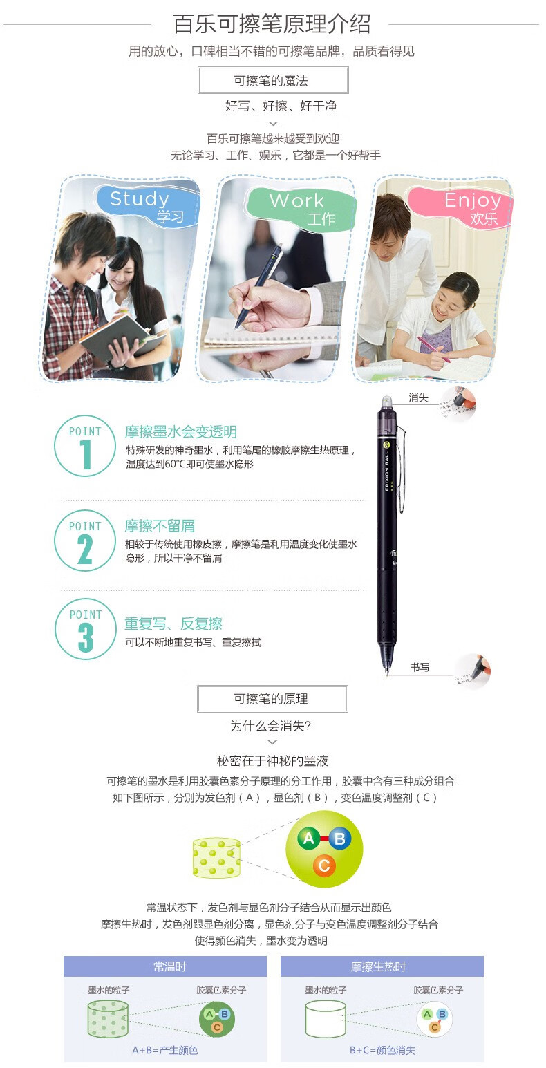 百乐（PILOT）可擦记号笔记号笔斜头可擦橙SW-FL-O单盒装（12支）