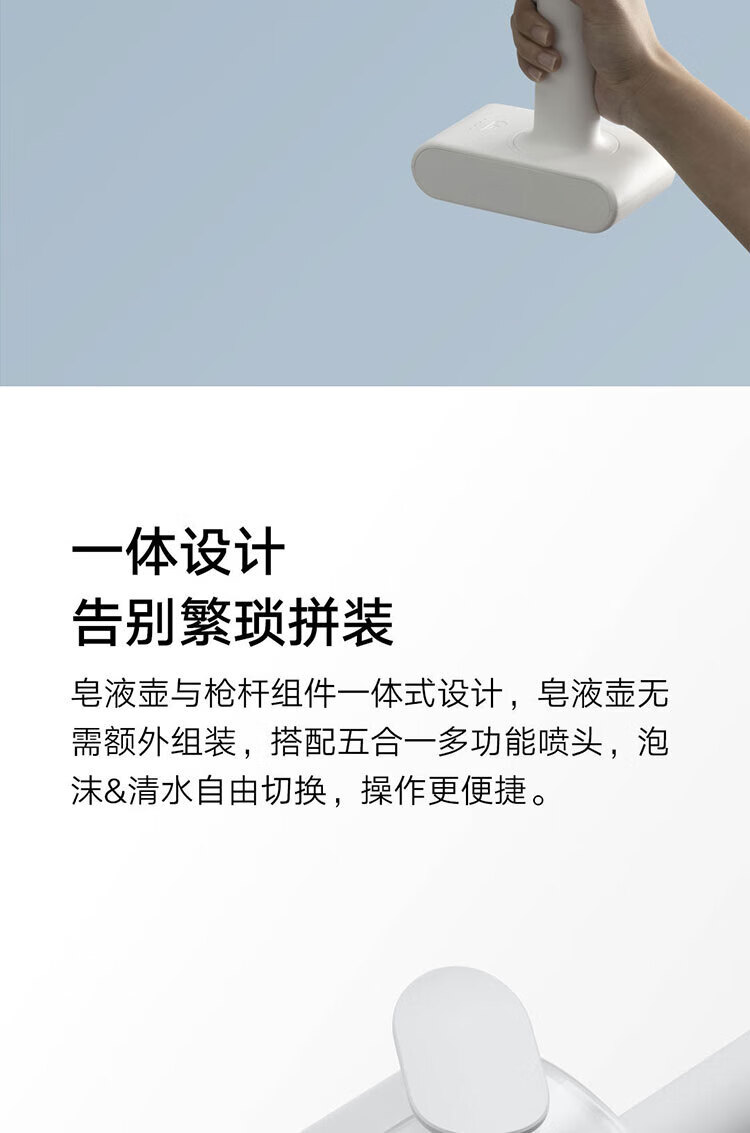 小米无线洗车机家用室外高水压多功能便携清洗刷车神器锂电池 米家无线洗车机 白色