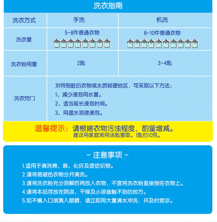雕 强效去渍易漂洗 超效加酶无磷洗衣粉 茉莉清香518g*2