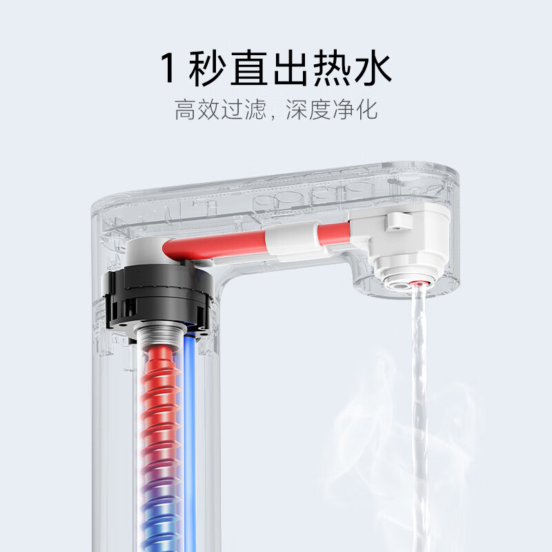 小米 厨下式直饮机净水器 无罐直饮 1秒速热 大流量精准选温 喝水APP智联 净水器Q800MR1082