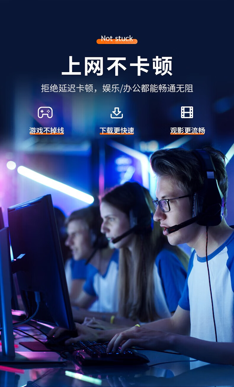 SAMZHE 山泽六类网线无氧铜线芯CAT6类非屏蔽网线网络布线监控专用六类0.53芯非屏蔽蓝色305米SZ-6305C