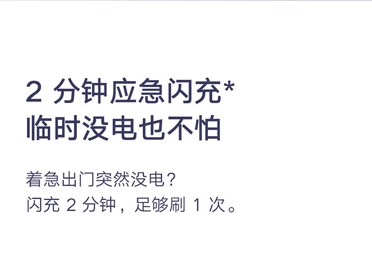 小米 电动牙刷成人/学生 4种净齿模式150天续航4支刷头 米家声波电动牙刷T302 霜紫色
