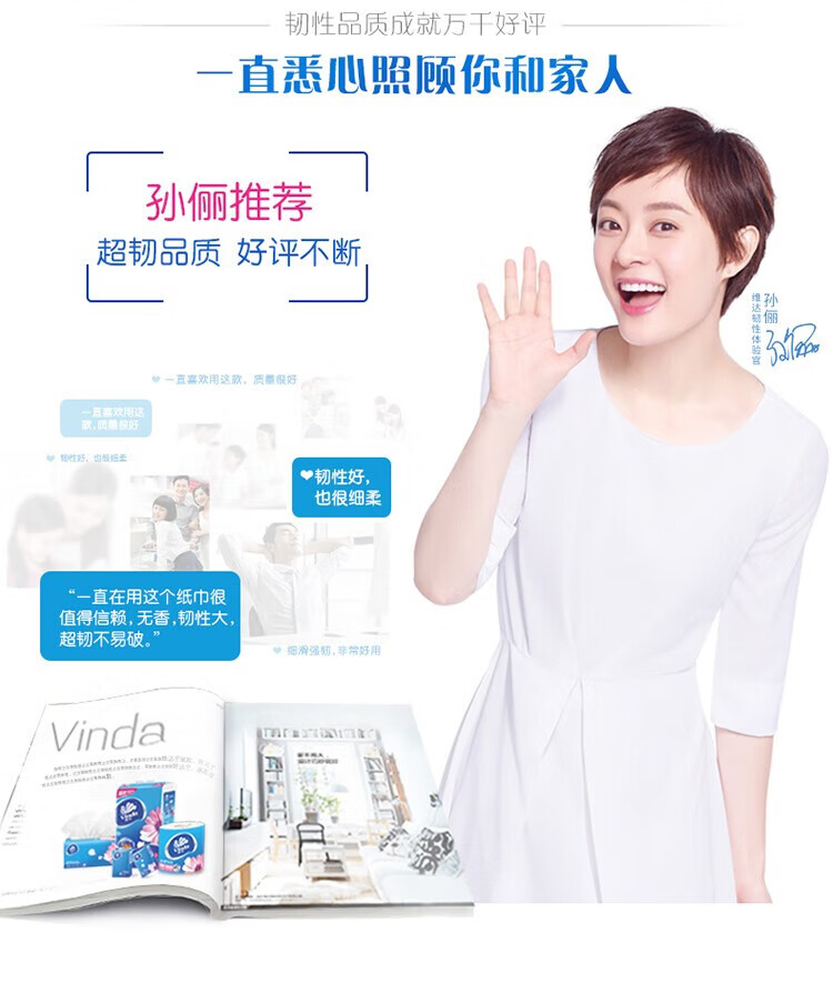 维达（Vinda）卷纸170克4层超韧有芯卫卷 10卷/提 V4538