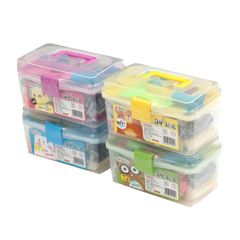 晨光（M&G）24色儿童橡皮泥 学生手工泥 手工DIY玩具(适合3岁以上) AKE04074