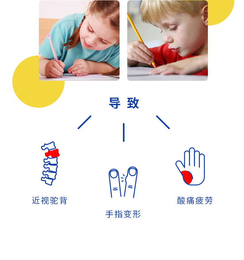 晨光（M&G）优握左右握笔器 幼儿园小学生矫正握笔纠正儿童初学者 5卡装 APJ99204