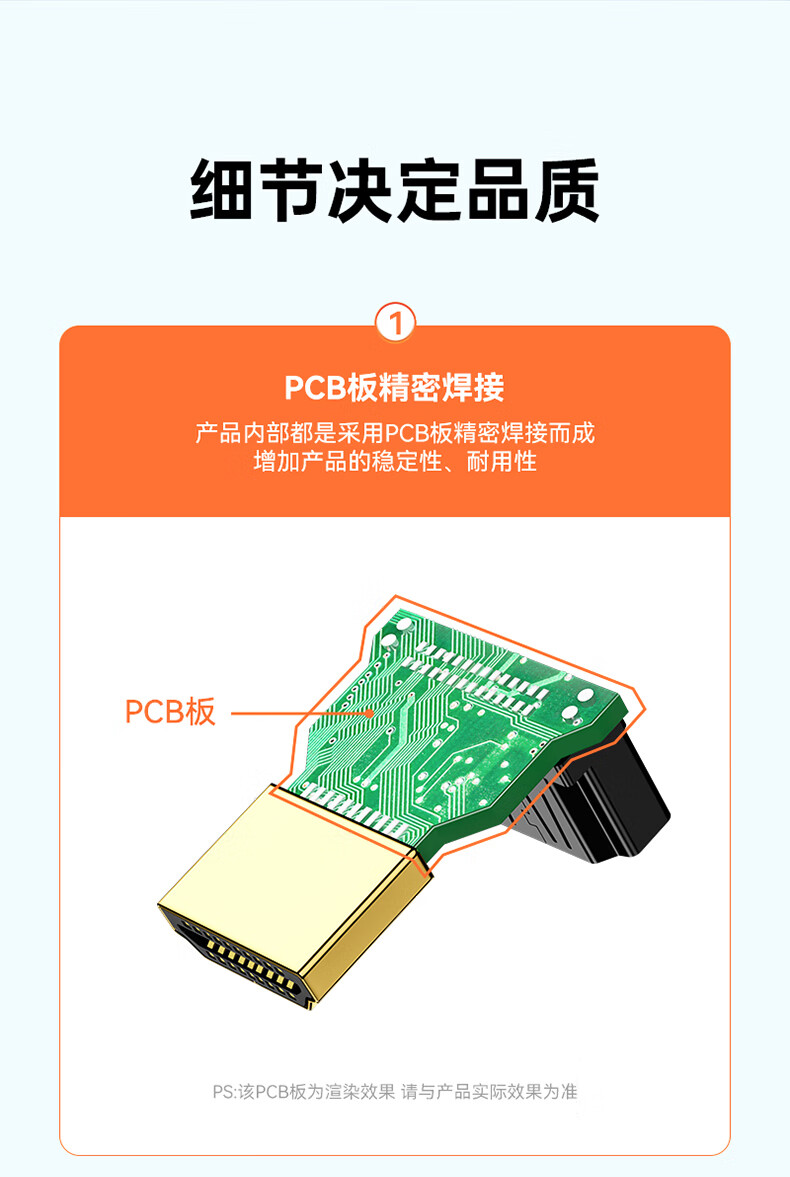 SAMZHE 山泽HDMI公对母90度转换头直角90度HDMI高清转接头接显示器延长直头转弯头ZH-01