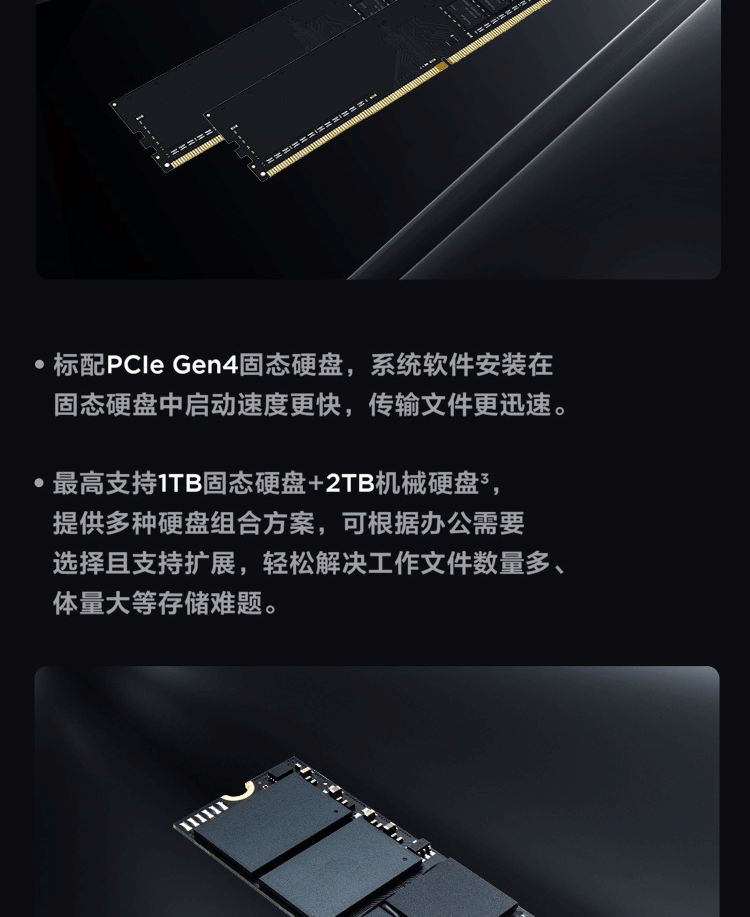 联想（Lenovo）商用办公家用电脑ThinkCentre neoS500 I5-13400 16G 1T+512G  集显 W11 7.4L单主机+27英寸