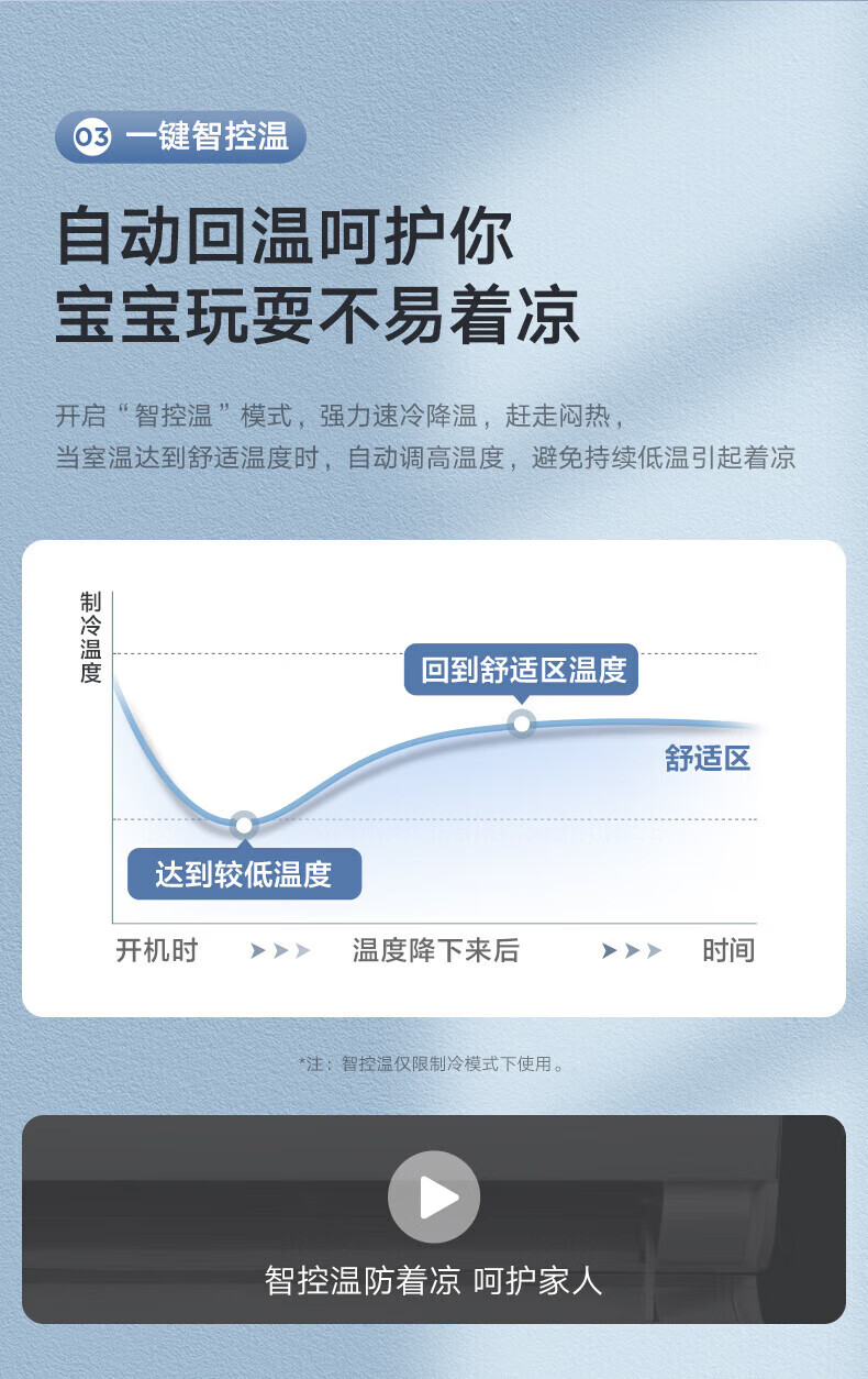 Midea新一级能效 全直流变频冷暖 智能自清洁 节能挂机家用壁挂式 酷金大1匹 KFR-26GW/N8ZHA1