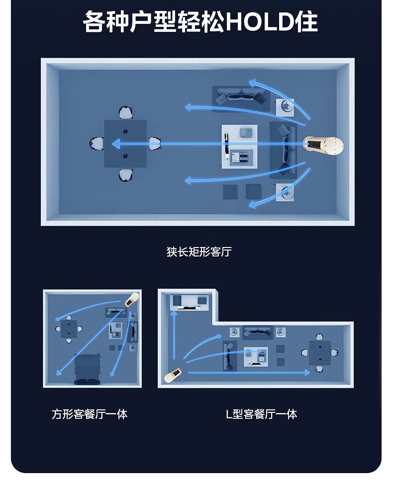 Midea3匹 风尊 新一级能效 变频冷暖 客厅空调立式 空调柜机 京东小家智能家电 KFR-72LW/N8MZB1