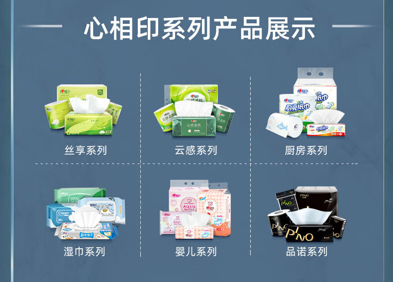心相印（Mind Act Upon Mind） 商用单层擦手纸压花抽纸吸水纸200抽*20包整箱
