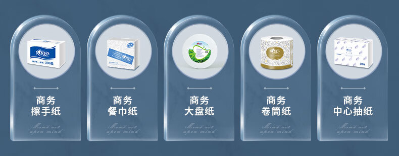 心相印（Mind Act Upon Mind） 商用单层擦手纸压花抽纸吸水纸200抽*20包整箱