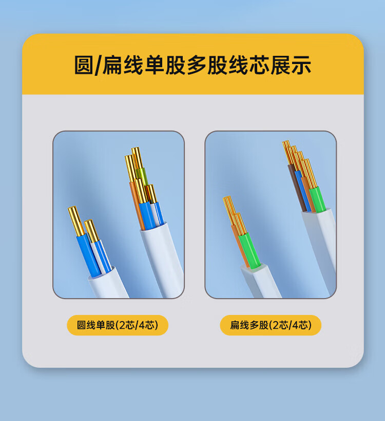 SAMZHE 山泽电话线4芯多股6P4C语音跳线座机延长线连接线成品电话线带水晶头10米DH-4010L