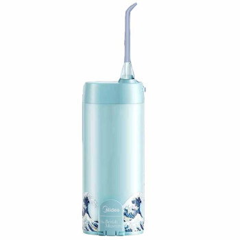 Midea冲牙器 洗牙器 水牙线 预防牙结石 便携伸缩款 大英博物馆IP MC-BI0201 冲浪里