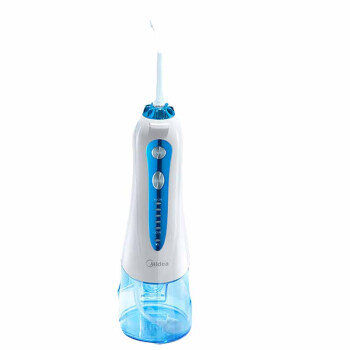 Midea冲牙器洗牙器水牙线预防牙结石家用便携正畸适用 小蓝鲸-蓝 礼物 MC-BJ0102