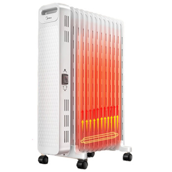 Midea“白玉”取暖器/电暖气片家用/取暖炉/加湿烘衣/13片大面积劲暖/电热油汀取暖器HYX22N