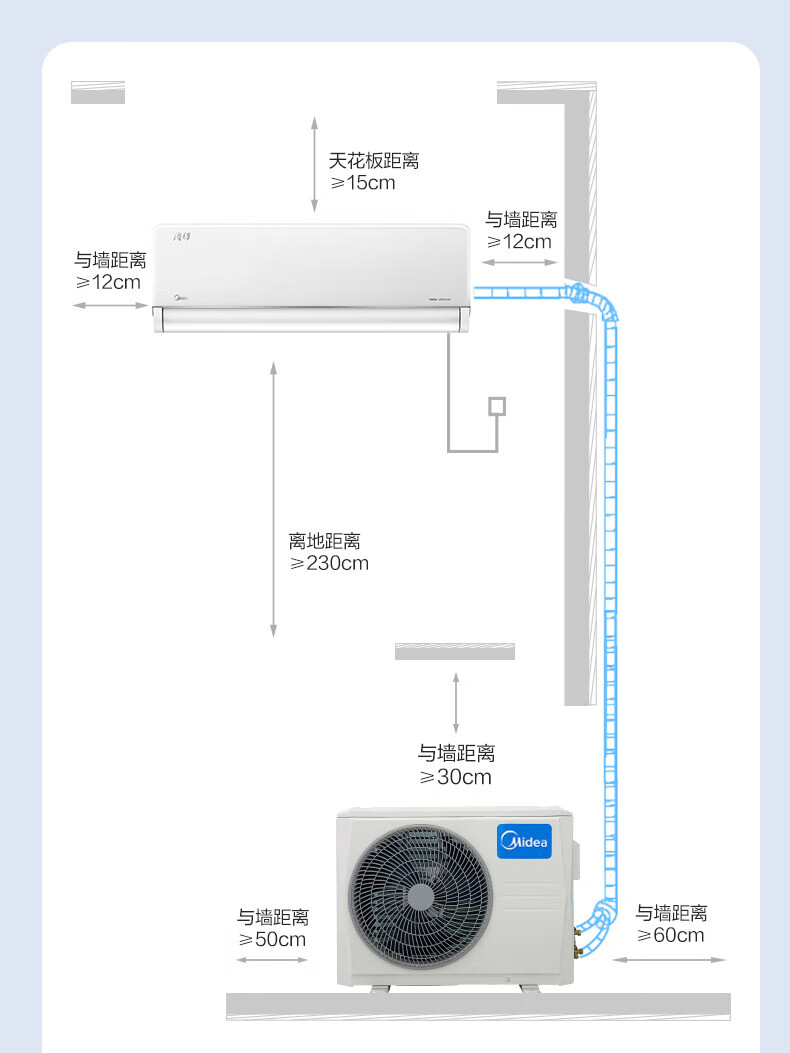 Midea大1匹 风尊 科技版 新一级能效 变频冷暖 壁挂式空调挂机 京东小家智能家电 KFR-26GW/N8MXC1
