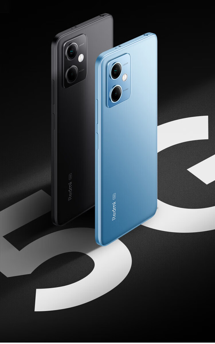 小米 Redmi Note12 5G 120Hz OLED屏幕 骁龙4移动平台 5000mAh长续航 8GB+128GB子夜黑 智能手机 小米红米