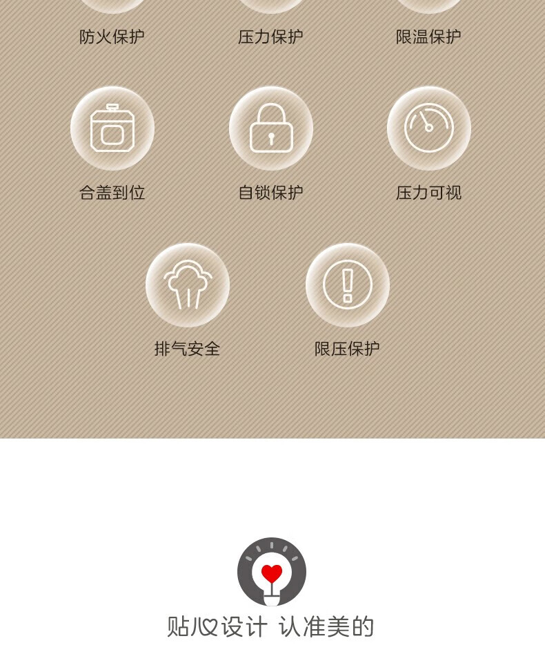 美的（Midea）电压力锅 6L家用双胆多功能全自动智能高压锅4-10人一锅两煮 MY-EYL6041