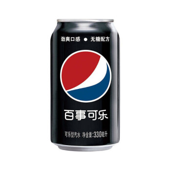 百事可乐 碳酸饮料 无糖可乐 330ML*6*4
