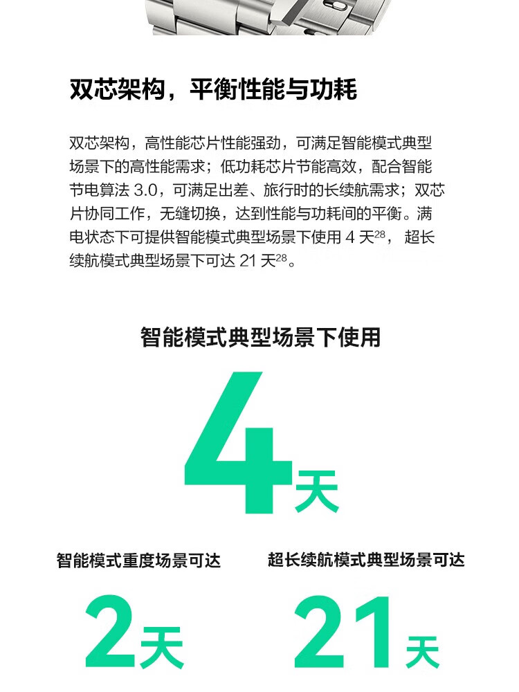 华为（HUAWEI）WATCH 3 Pro New 尊享款 智能手表 钛金属表带高端材质 专业健康管理