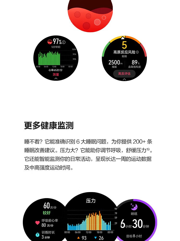 华为（HUAWEI）WATCH 3 Pro New 尊享款 智能手表 钛金属表带高端材质 专业健康管理