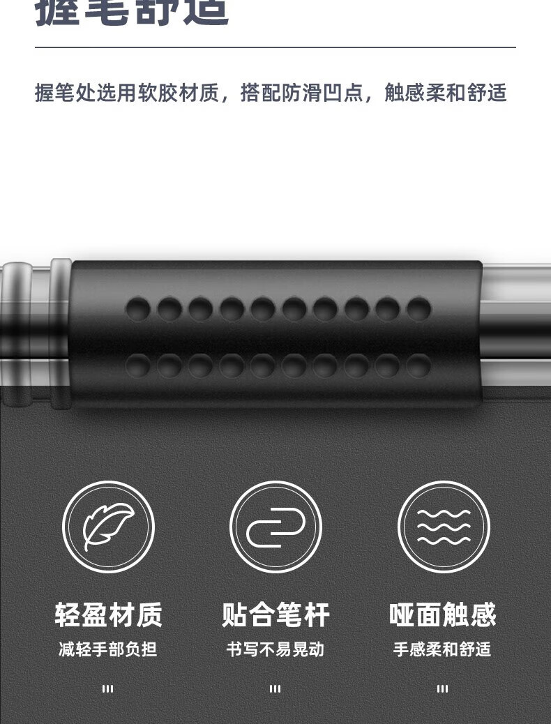 得力（deli）0.7mm学生办公中性笔 子弹头水性笔 考试书写笔 黑色 12支装 6688