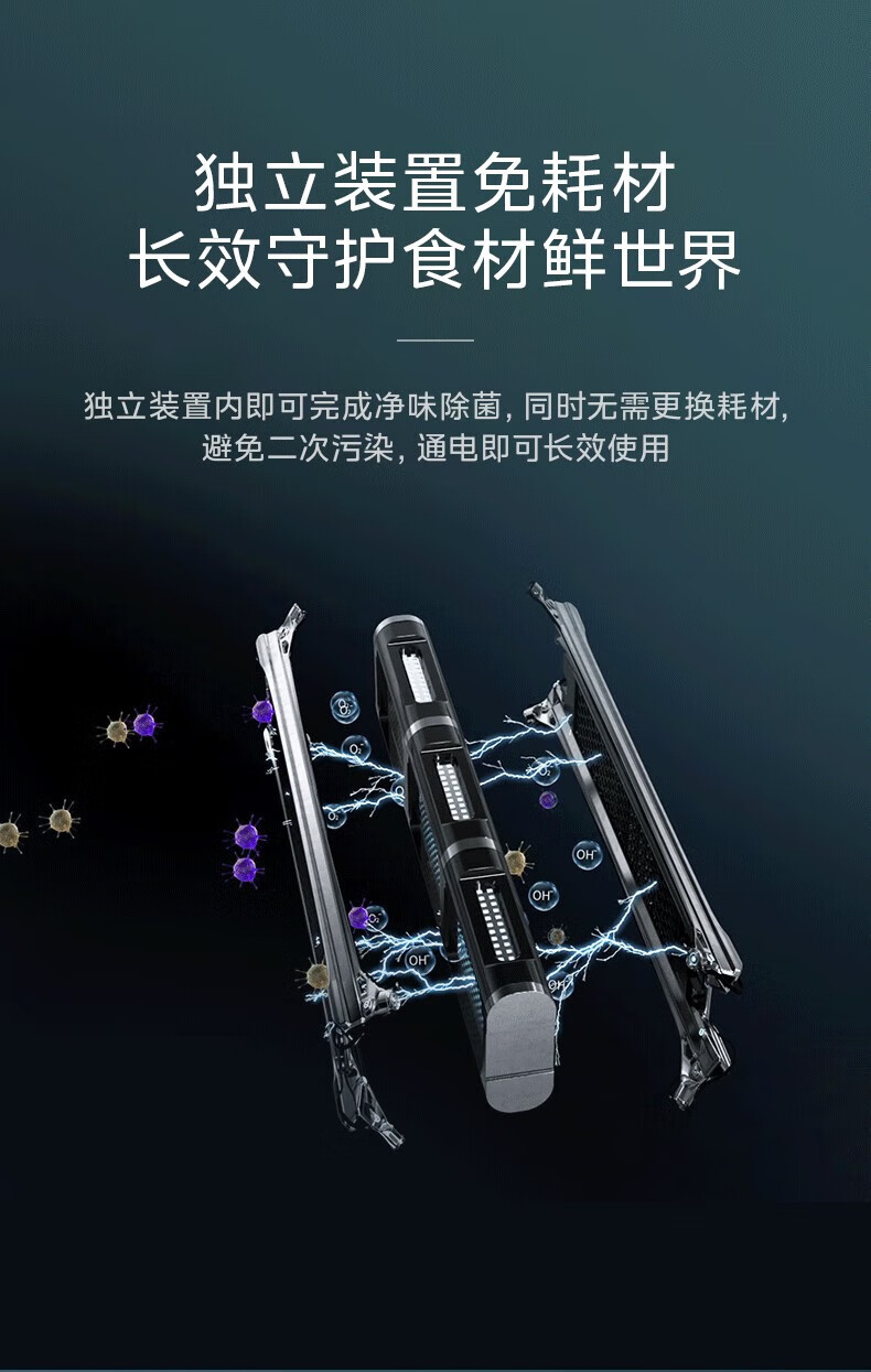 美的（Midea）437升法式多门冰箱 19分钟急速净味除菌 风冷无霜电脑控温一级能效 玻璃面板 BCD-437WFGPZM(E)
