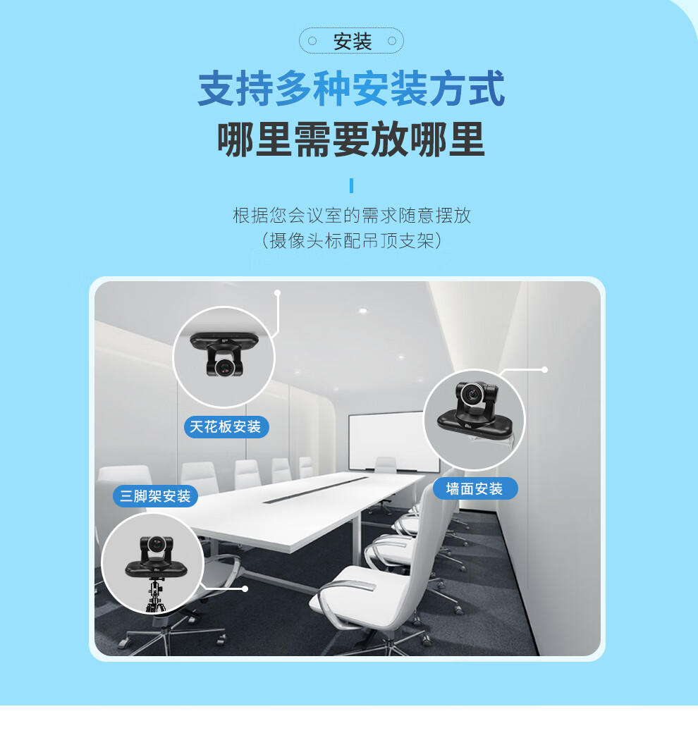 易视讯 高清视频会议摄像头YSX-320R 22倍变焦镜头特写/USB+HDMI录播直播网课教育医学商务会议设备