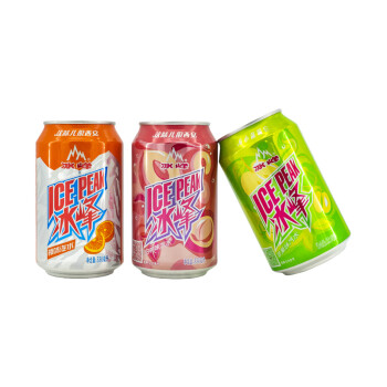 冰峰 橙味汽水330ml*4+白桃味330ml*4+苹果味330ml*4罐