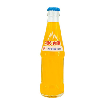 冰峰 橙味玻璃瓶汽水200ml*6瓶 碳酸饮料
