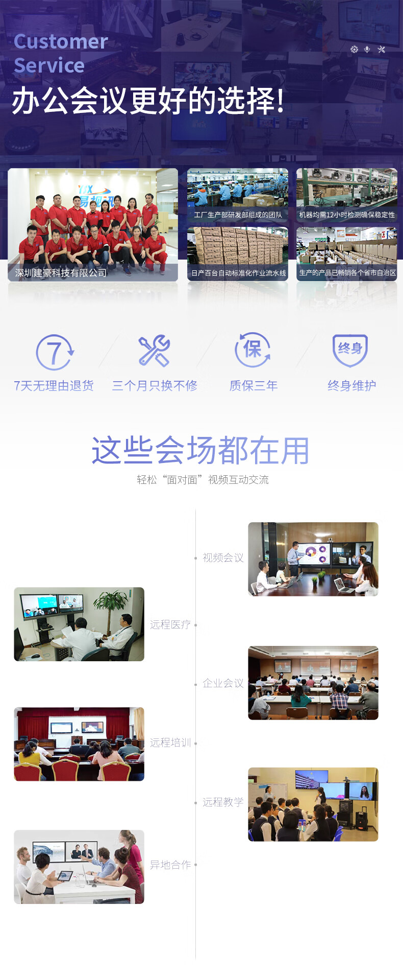 易视讯 视频会议-会议摄像头 摄像机壁装支架