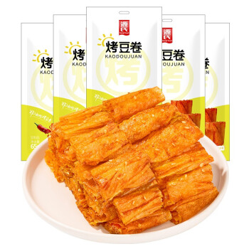 源氏 辣条小吃4袋 烤豆皮65g+烤豆卷65g+烤豆丝65g+烤辣片65g