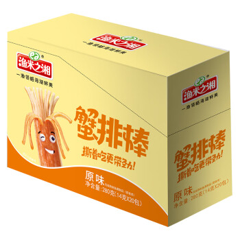 渔米之湘 手撕蟹排棒原味14g*20包/盒