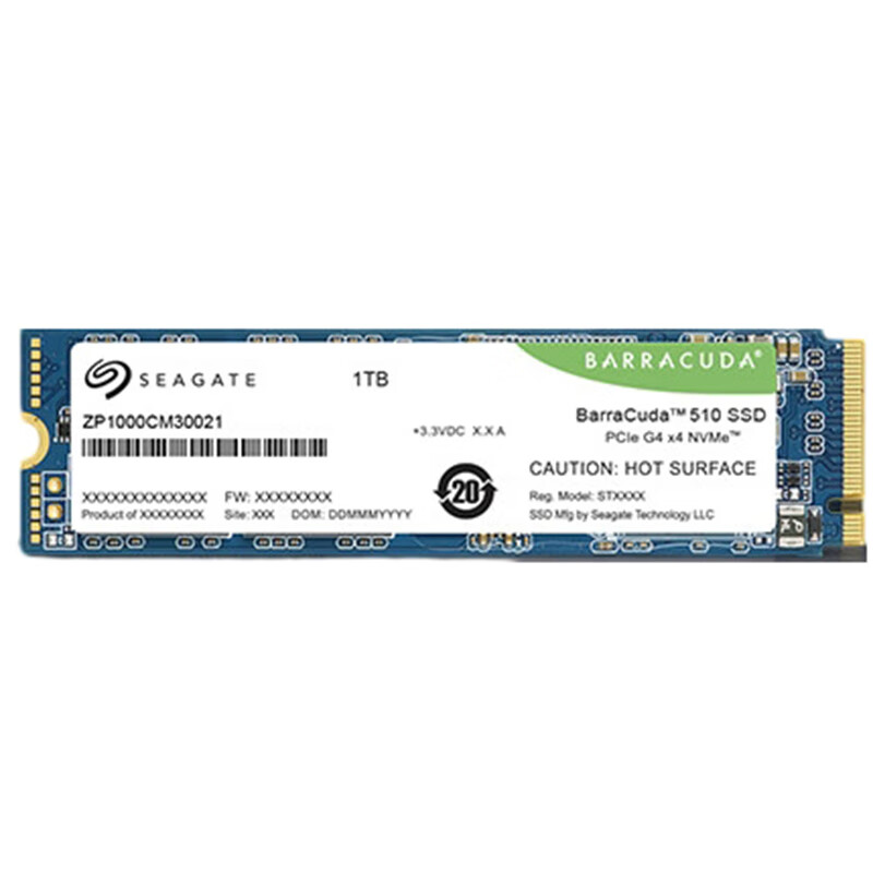 希捷(SEAGATE)1TB SSD固态硬盘 M.2(NVMe协议)酷鱼BC510 高速PCIe Gen 4.0*4 四通道