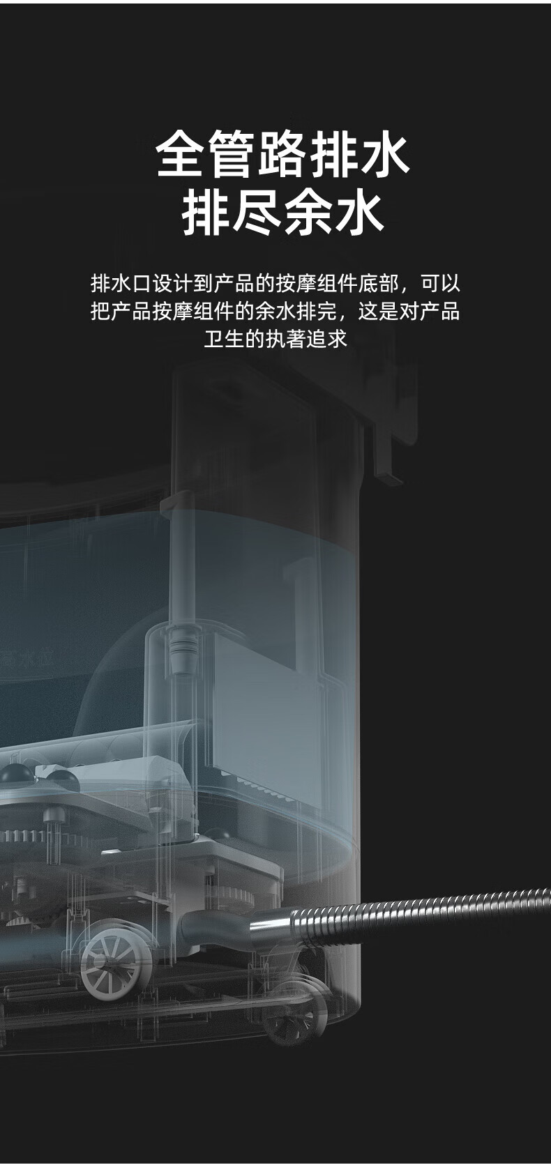 凯诗捷（KASJ）全自动按摩足浴盆加热泡脚桶洗脚盆泡脚盆电动足浴桶洗脚桶 1619 皓月白