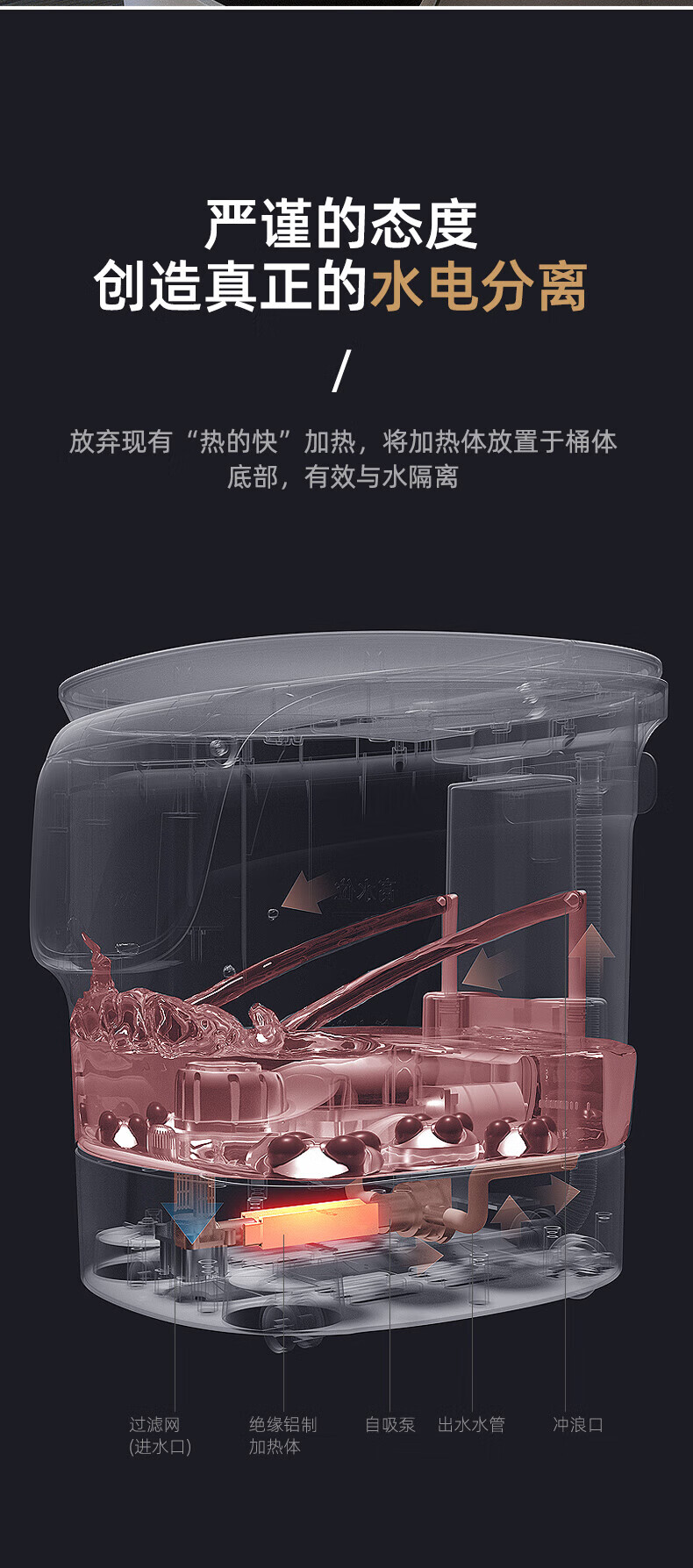 凯诗捷（KASJ）全自动按摩足浴盆加热泡脚桶洗脚盆泡脚盆电动足浴桶洗脚桶 1619 皓月白