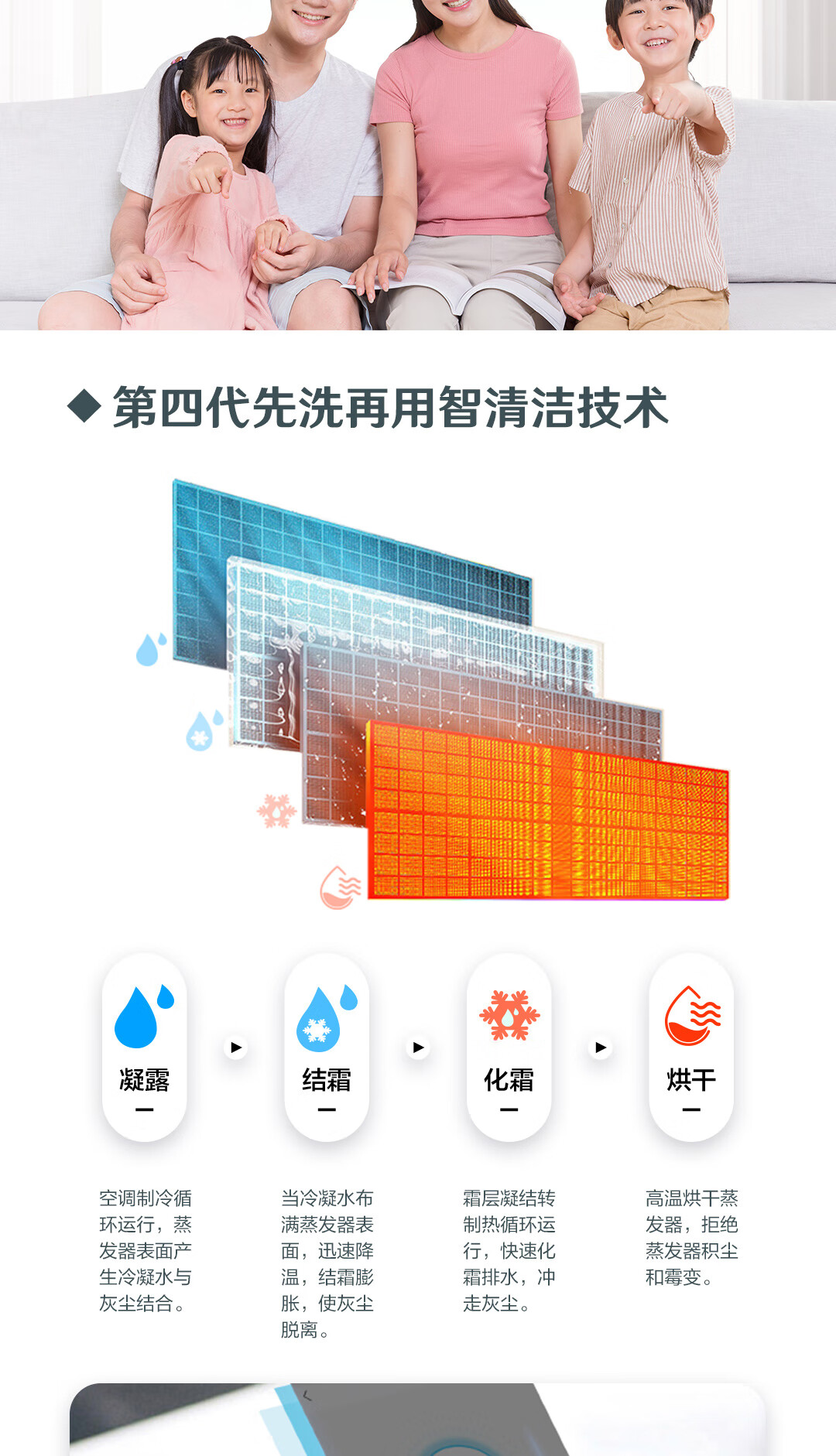 长虹（CHANGHONG）大1匹 空调挂机KFR-26GW/Q6C+R1 全无尘 智清洁 健康风 新一级能效 冷暖变频空调
