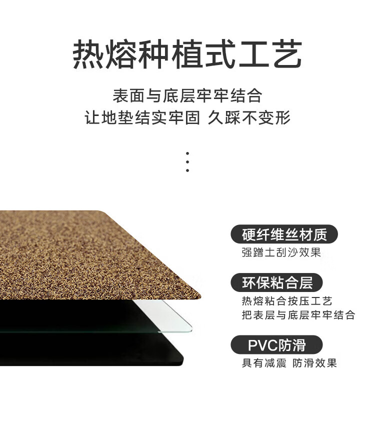 大江入户玄关垫 进门家用门垫 77*120cm 刮泥垫-辉煌金