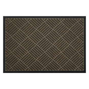 大江入户玄关垫 进门家用门垫 60*120cm 菱梦-米棕色