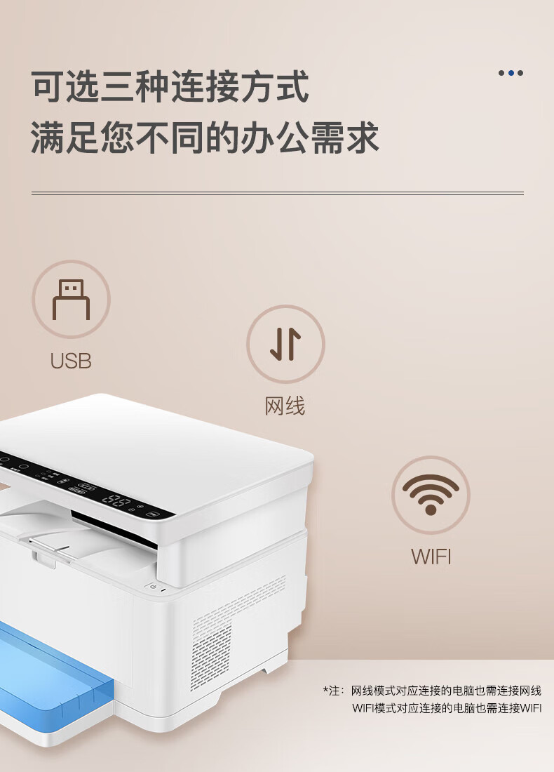 沧田（CUMTENN）A4黑白激光三合一打印机 多功能一体式双面打印 家用小型办公用 CTP-3060DN