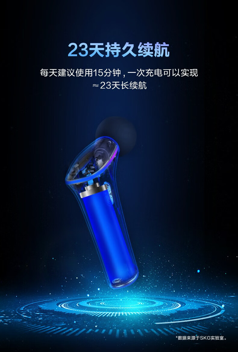 SKG按摩筋膜枪 物理震动   F5SE 热敷按摩 放松肌肉  长效续航健身器材 按摩器