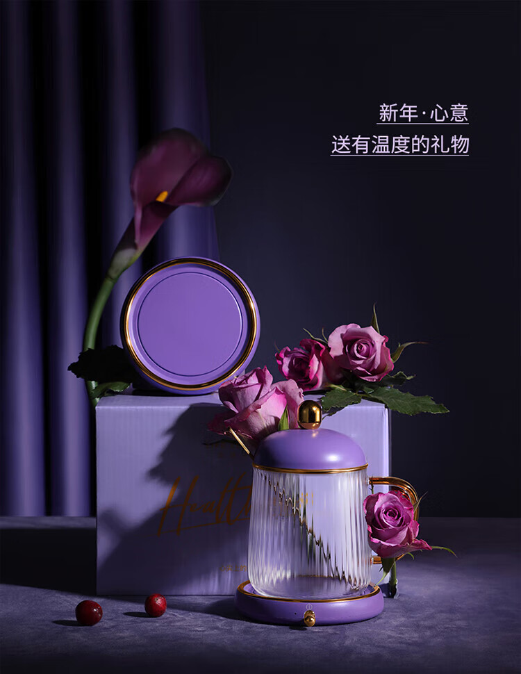 生活元素（LIFE ELEMENT）恒温暖暖杯 I163 加热养生杯暖奶保温器温茶加热底座