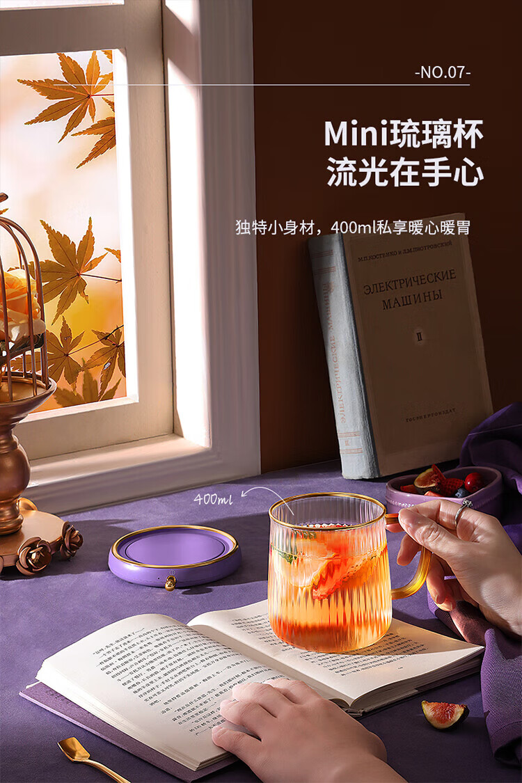 生活元素（LIFE ELEMENT）恒温暖暖杯 I163 加热养生杯暖奶保温器温茶加热底座