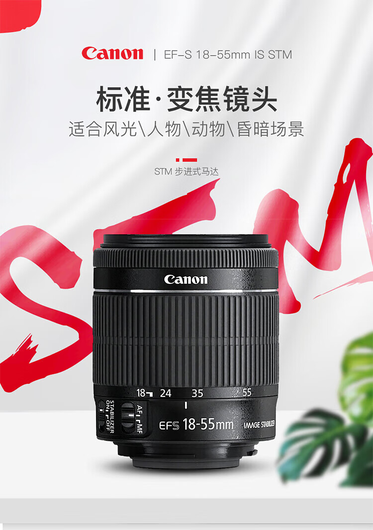 佳能（Canon）变焦镜头 广角 人像风光镜头 拆机镜头 EF-S 18-55 f/4-5.6
