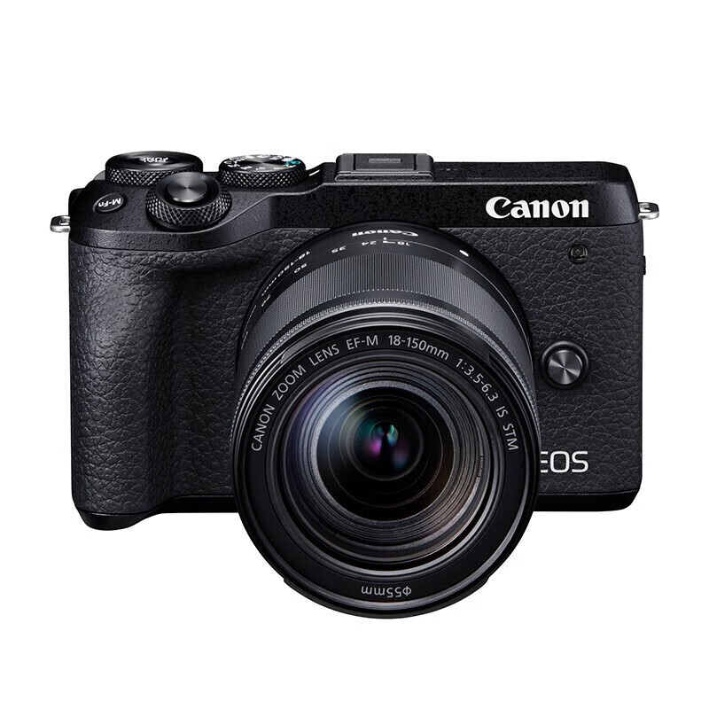 佳能（Canon）eos m6 MARK II微单反美颜自拍数码照相机入门级 黑色18-150STM长焦镜头 官方标配