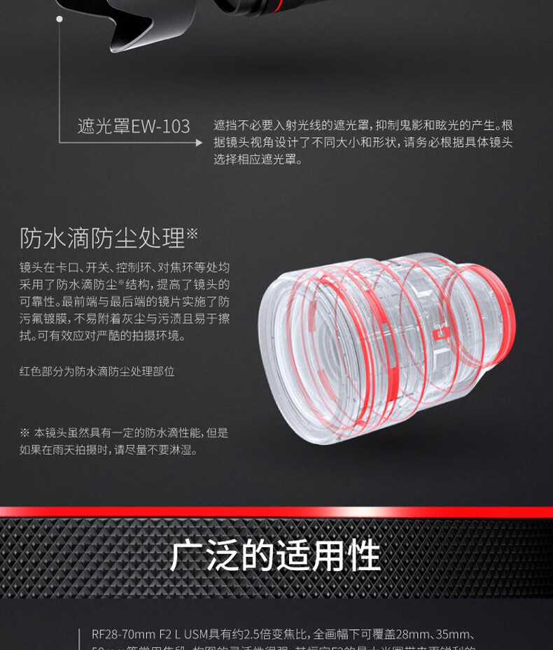 佳能（Canon）RF镜头 全画幅EOS-R用全画幅镜头 镜头镜头 EF24-105mm F4 IS USM