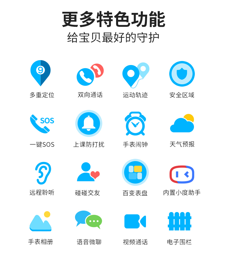 小霸王（SUBOR）Z1电话儿童手表电话智能4G通防水GPS定位男孩女童初高中小学 幻紫色 标配